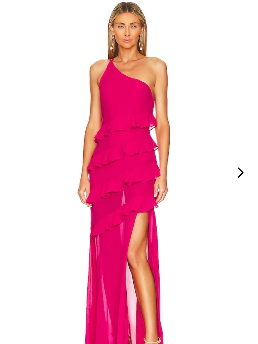 Lovers and Friends Junette Gown in Magenta Pink